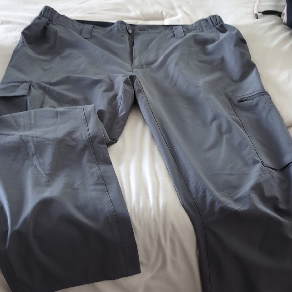 Source Unknown Gray Cargo Pants Lightweight Outdoor Wear